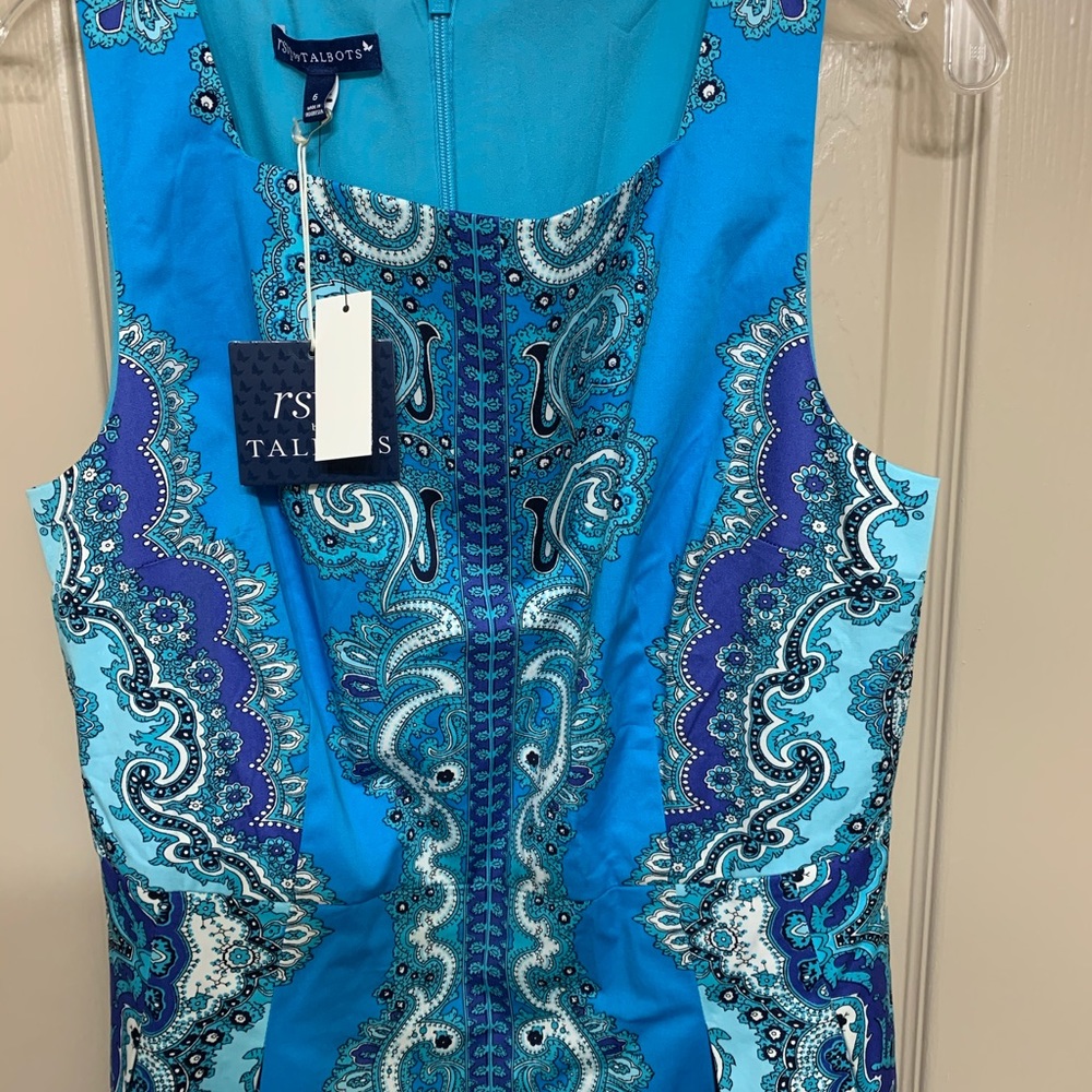 Gorgeous blue multi tailored dress